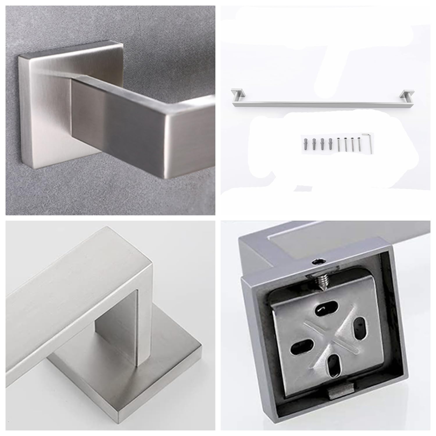 32 Inch Towel Bar For Bathrooms 12/16/24/28/32/36 Inch Stainless Steel 304 Brushed Nickel Towel Holder Modern Square Towel Rod R